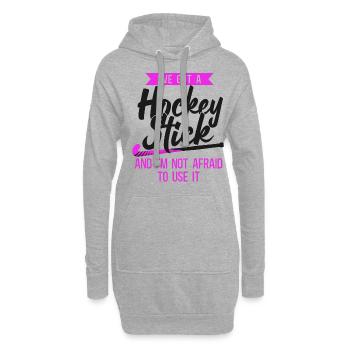 Field Hockey I've Got A Hockey - Hoodie-Kleid - Grau meliert - Vorne