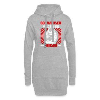 Schweißer Spruch Design für Metallbauer - Hoodie-Kleid - Grau meliert - Vorne