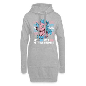 Bisexell Transgender Pride Day LGBT - Hoodie-Kleid - Grau meliert - Vorne