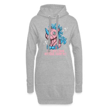 Bisexuell Transgender Pride Day LGBT - Hoodie-Kleid - Grau meliert - Vorne