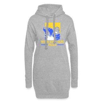 Soudeur Dire Design pour les métallurgistes - Sweat-shirt à capuche long Femme - gris chiné - Devant