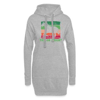 Equitation et design équestre pour les amoureux des chevaux - Sweat-shirt à capuche long Femme - gris chiné - Devant