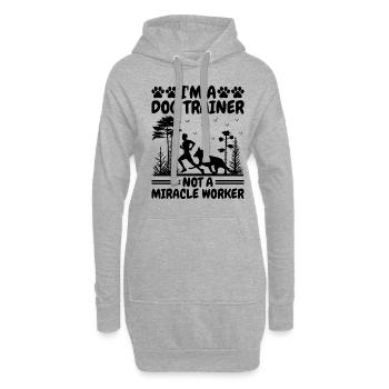 Dresseur de chiens Formation de chiens Chiens Soins pour animaux de compagnie Pr - Sweat-shirt à capuche long Femme - gris chiné - Devant