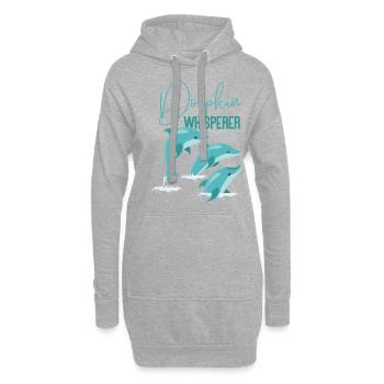 Dolphin Dolphin Whisperer - Hoodie-Kleid - Grau meliert - Vorne