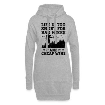 Randonnée Randonnée en plein air Alpinisme Trekking Natur - Sweat-shirt à capuche long Femme - gris chiné - Devant