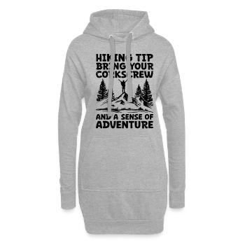 Randonnée Randonnée en plein air Alpinisme Trekking Natur - Sweat-shirt à capuche long Femme - gris chiné - Devant