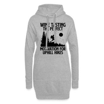 Randonnée Nature Alpinisme Trekking Randonnée en plein air - Sweat-shirt à capuche long Femme - gris chiné - Devant