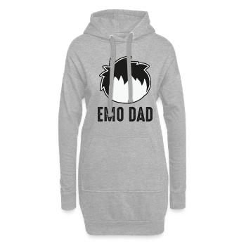 Bâton Emo Emo Y2K Emo Goth Goth Alt Alternative - Sweat-shirt à capuche long Femme - gris chiné - Devant