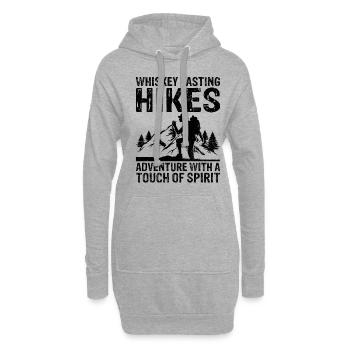 Wandern Natur Bergsteigen Trekking Outdoor Wandern - Hoodie-Kleid - Grau meliert - Vorne