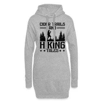 iking Outdoor Nature Hiker Trekking Mountaineering - Hoodie Dress - heather grey - Front