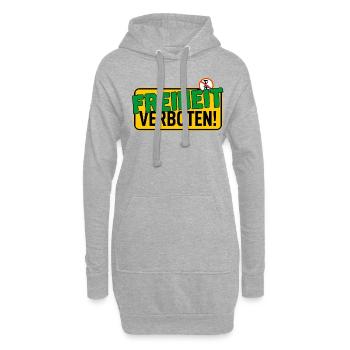Bouclier : Liberté interdite - Sweat-shirt à capuche long Femme - gris chiné - Devant