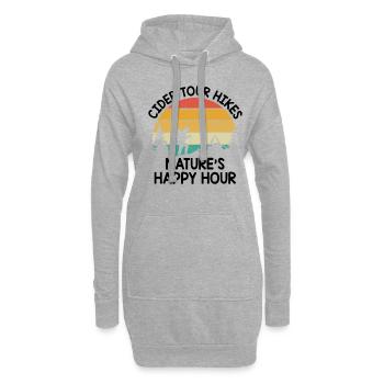iking Outdoor Nature Hiker Trekking Mountaineering - Hoodie Dress - heather grey - Front