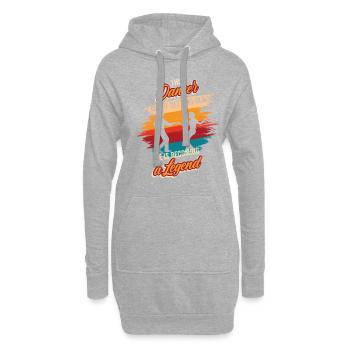 Danseur Anniversaire Chorégraphe École de danse - Sweat-shirt à capuche long Femme - gris chiné - Devant