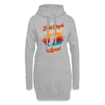Allemand joueur de fléchettes anniversaire fléchettes équipe fléchettes fléchettes - Sweat-shirt à capuche long Femme - gris chiné - Devant