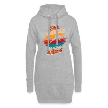 Anniversaire de plongeur instructeur de plongée plongée en apnée - Sweat-shirt à capuche long Femme - gris chiné - Devant