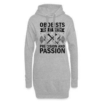 Oboist Oboe Basoonist Marching Band Instrumen - Hoodie-Kleid - Grau meliert - Vorne