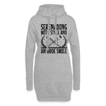 Oboist Oboe Basoonist Marching Band Instrumen - Hoodie-Kleid - Grau meliert - Vorne