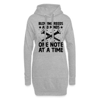 Oboist Oboe Basoonist Marching Band Instrumen - Hoodie-Kleid - Grau meliert - Vorne