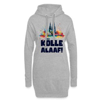 Köln Kölle Karneval Gebützt Kölle Alaaf Jeck Party - Hoodie-Kleid - Grau meliert - Vorne