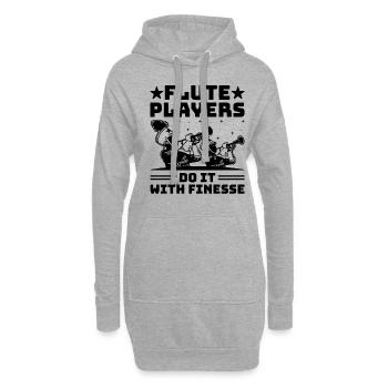 Blaskapelle Sprüche Lustige Marschinstrumente - Hoodie-Kleid - Grau meliert - Vorne