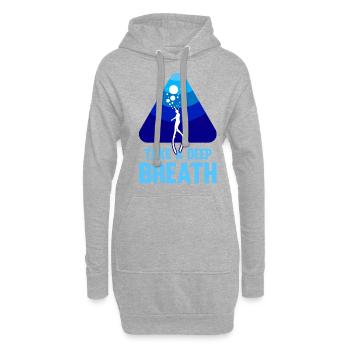 Plongée, Apnée Plongée, Apnée No Limit Apnée Apnée - Sweat-shirt à capuche long Femme - gris chiné - Devant