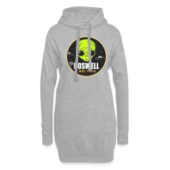 Alien, UFO, UAP, Space, Weltraum Flugobjekt - Hoodie-Kleid - Grau meliert - Vorne
