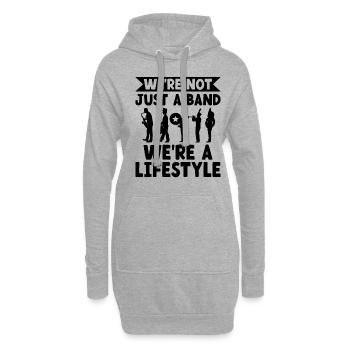 Blaskapelle Sprüche Lustige Marschinstrumente - Hoodie-Kleid - Grau meliert - Vorne