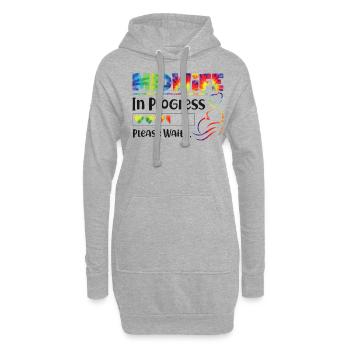 Infirmière Sage-femme Accoucheuse Étudiante - Sweat-shirt à capuche long Femme - gris chiné - Devant
