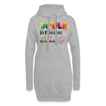 Doula Travailleuse à la naissance Doula étudiante - Sweat-shirt à capuche long Femme - gris chiné - Devant
