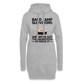 Drum Corps Marching Band Drum Corp Music Percussio - Hoodie-Kleid - Grau meliert - Vorne