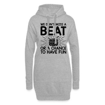 Drum Corps Marching Band Drum Corp Music Percussio - Hoodie-Kleid - Grau meliert - Vorne