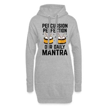 Drum Corps Marching Band Drum Corp Music Percussio - Hoodie-Kleid - Grau meliert - Vorne