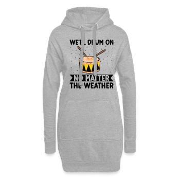 Drum Corps Marching Band Drum Corp Music Percussio - Hoodie Dress - heather grey - Front