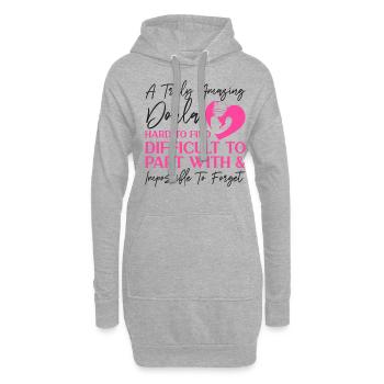 Doula Birth Worker A Truly Amazing - Hoodie-Kleid - Grau meliert - Vorne