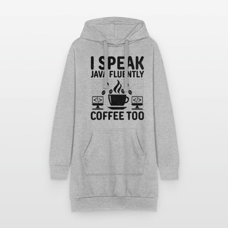 Kaffee-Codierung Programmierer Programmierer Entwickler Nerd Coff Hoodie-Kleid