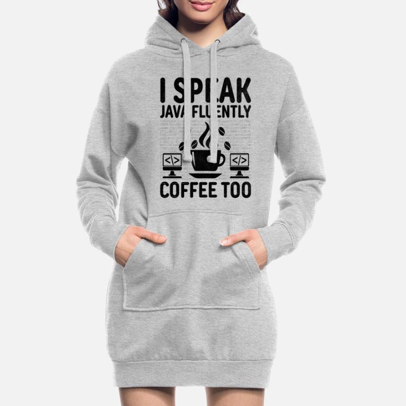 Kaffee-Codierung Programmierer Programmierer Entwickler Nerd Coff Hoodie-Kleid