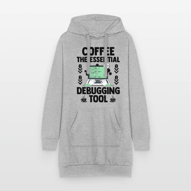 Kaffee Programmierer Programmierer Programmierer Entwickler Nerd Coff Hoodie-Kleid