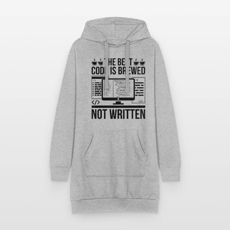 Café Codage Programmeur Codeur Développeur Nerd Coff Sweat-shirt à capuche long Femme