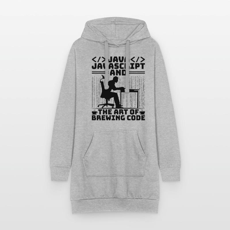 Kaffee-Codierung Programmierer Programmierer Entwickler Nerd Coff Hoodie-Kleid