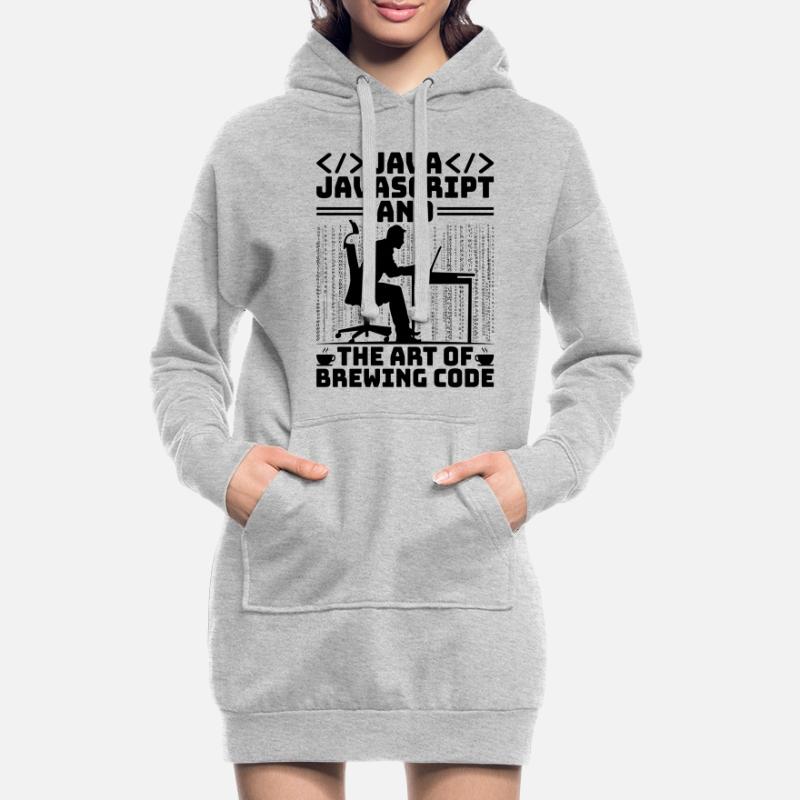 Kaffee-Codierung Programmierer Programmierer Entwickler Nerd Coff Hoodie-Kleid