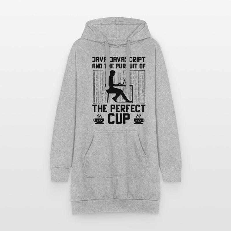 Kaffee-Codierung Programmierer Programmierer Entwickler Nerd Coff Hoodie-Kleid