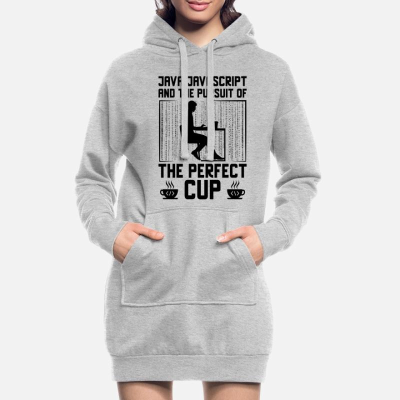 Kaffee-Codierung Programmierer Programmierer Entwickler Nerd Coff Hoodie-Kleid