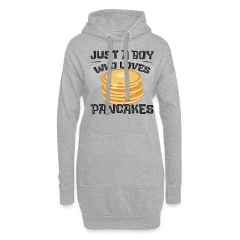Pancake Lover Kids Boy Just A Boy - Hoodie-Kleid - Grau meliert - Vorne