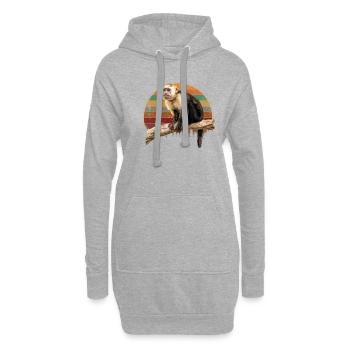 Capuchin monkey whisperer - Hoodie-Kleid - Grau meliert - Vorne
