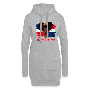 Dominicana Dominican Girl, Republica Dominicana fl - Hoodie-Kleid - Grau meliert - Vorne
