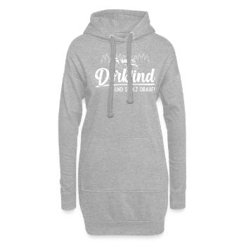 Conception de la vie à la campagne de l’enfant du village fier - Sweat-shirt à capuche long Femme - gris chiné - Devant