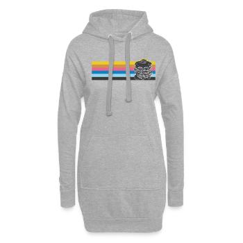 Pancake Lover Kids Retro Vintage - Hoodie-Kleid - Grau meliert - Vorne