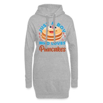 Pancake Lover Kids Boy Just A Boy - Hoodie-Kleid - Grau meliert - Vorne