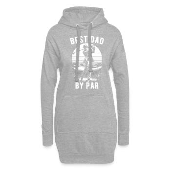 Fête des pères meilleur papa par Par papa papa - Sweat-shirt à capuche long Femme - gris chiné - Devant
