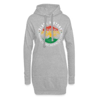 T-shirt honorant et inspirant du Mois de l’histoire des Noirs - Sweat-shirt à capuche long Femme - gris chiné - Devant